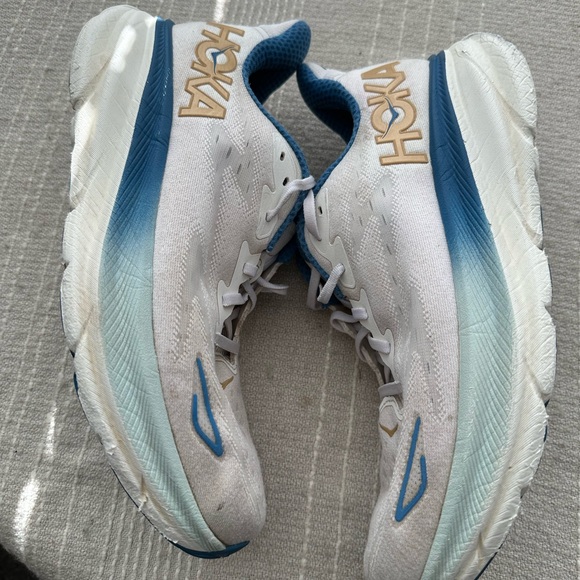 Hoka White and Blue Athletic Sneakers - Picture 9 of 9